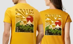 T.shirt couple RISING SUNMENSUNRISE TEELADIES couple japan tee  01a