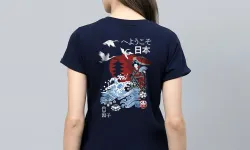 T-Shirt GEISHA TEE geisha tee back women  navy