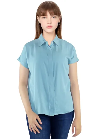 Shirt LISSE SHIRT -TURQUISE 1 lisse_shirt__turquoise__f