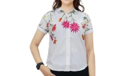 Shirt SUN FLOWER SHIRT sun flower shirt  white  f